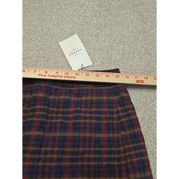Sezane Tania Ivan Burgundy Plaid Preppy Skirt Sz 38 US 6 NWT - Picture 9 of 9